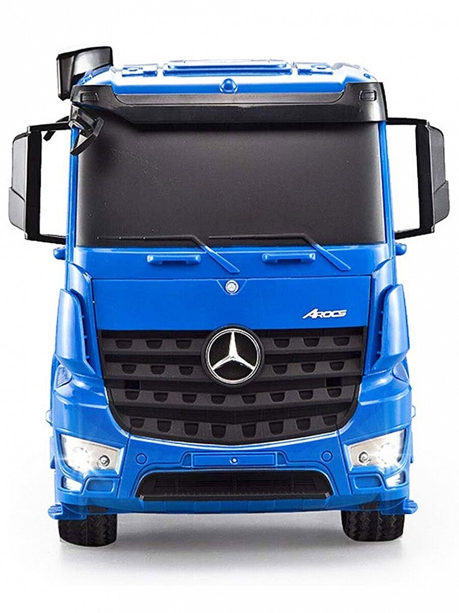 Фура Double Eagle Mercedes-Benz Arocs E564-003, 1:20, 61 см, синий/желтый/черный - фото №8