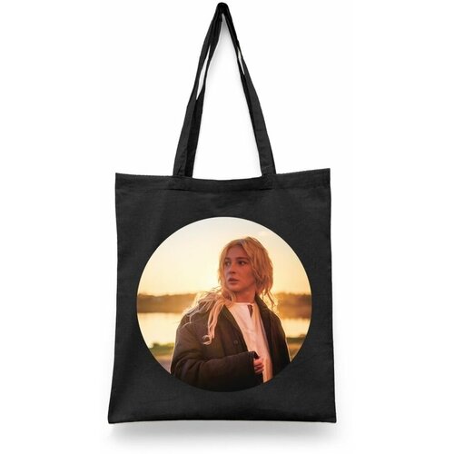 фото Сумка-шоппер унисекс каждому своё "монастырь/сериал/ивлеева" черная