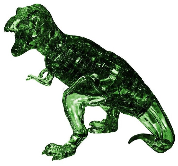 Пазл 3D Crystal Puzzle Динозавр T-Rex зеленый со стикерами