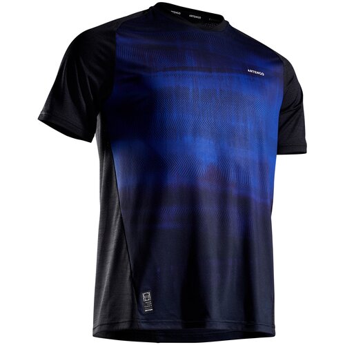 фото Футболка для тенниса мужская tts 500 dry синяя, размер: m, цвет: ночной индиго/глубокий индиго/черный artengo х декатлон decathlon