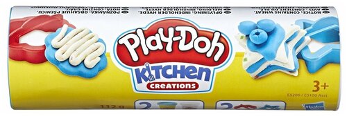 Пластилин Play-Doh Мини-сладости голубой и белый (E5206/Е5100) 3 цв.