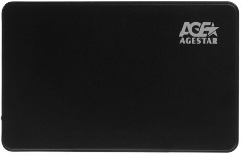 Внешний корпус для HDD AgeStar 3UB2P2 SATA III пластик черный 2.5"