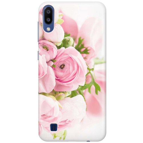 фото Gosso ультратонкий силиконовый чехол-накладка для samsung galaxy m10 с принтом "розовые розы"