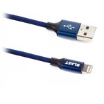 Зарядный универсальный USB Дата- кабель BLAST BMC-214 синий - изображение