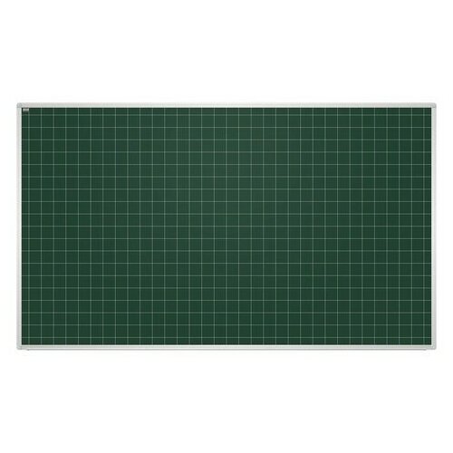 фото Доска для мела магнитная (85x100 см), зеленая, в клетку, алюминиевая рамка, education "2х3" (польша), tku8510k 236549 2x3