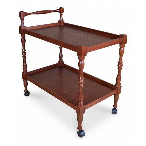 фото Столик сервировочный мебелик бридж, дхш: 70 х 42 см, средне-коричневый