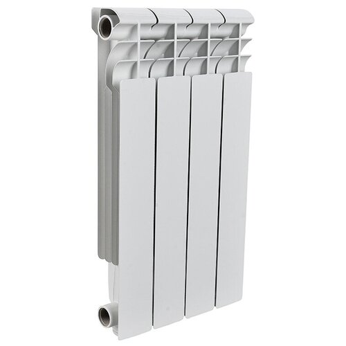 Радиатор секционный ROMMER Profi AL 500, кол-во секций: 6, боковое подключение, 1.57 м2, 157 Вт, 480 мм.подключение: универсальное боковое