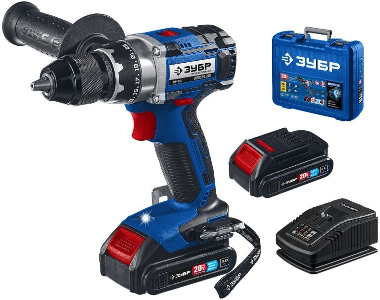 Шуруповерт аккумуляторный ЗУБР Профессионал DB-201-22