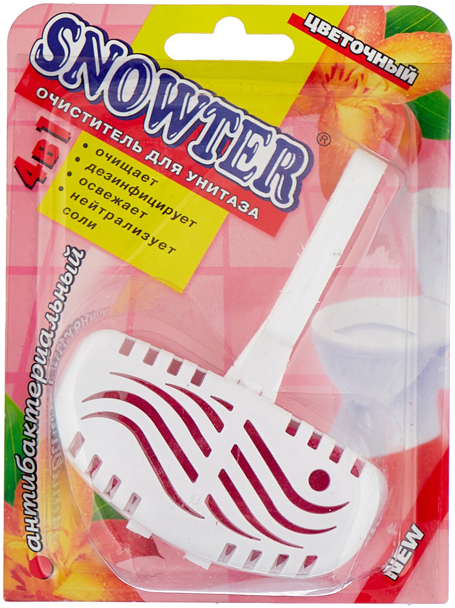Snowter очиститель для унитаза цветочный (блистер) 40г