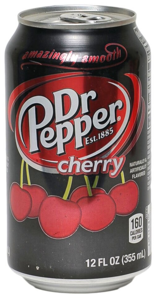 "Dr.Pepper" Cherry (Вишня) 355 мл. ж/б - фотография № 1