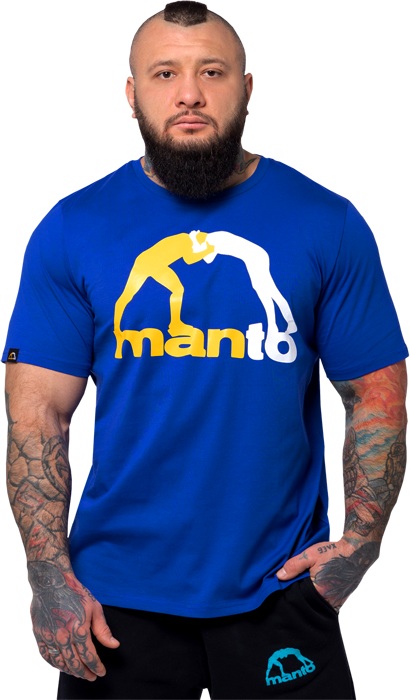 Футболка Manto Футболка Manto Logo Classic, размер M, голубой