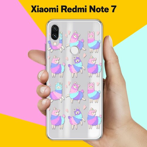 Силиконовый чехол Цветные ламы на Xiaomi Redmi Note 7 силиконовый чехол цветные ламы на xiaomi redmi note 9s