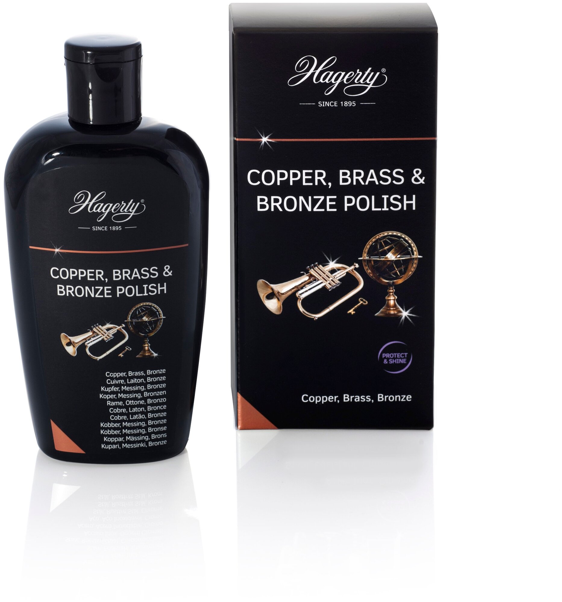 фото Полироль для изделий из меди, бронзы и латуни 100425 Hagerty Copper, Brass & Bronze Polish, 250 мл