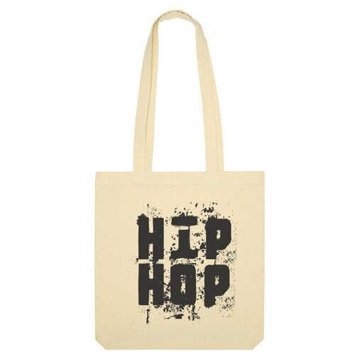 Сумка шоппер Us Basic, бежевый мужская футболка hip hop хип хоп музыка надпись краска реп 2xl красный