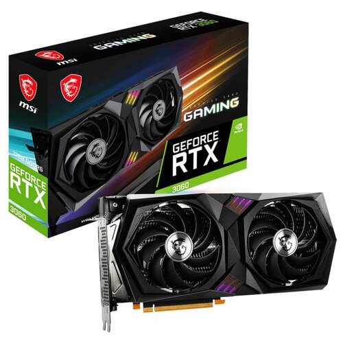 Видеокарта MSI RTX3060 GAMING 12GB GDDR6 192-bit HDMI 3xDP 3959900₽