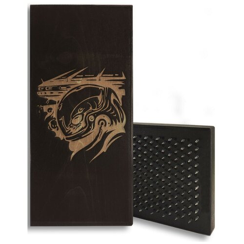 фото Доска садху с динамическими гвоздями, космос - 232 шаг 10мм черная goodwood