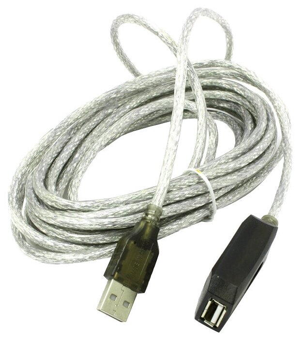 Кабель-адаптер USB2.0-repeater, удлинительный активный Af> 5м VCOM