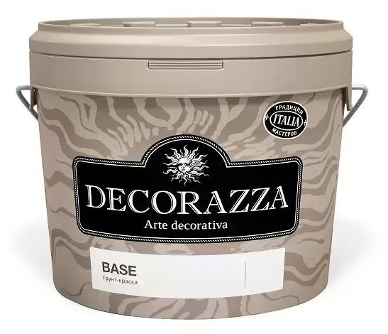 Краска акриловая Decorazza Base влагостойкая матовая белый 2.7 л