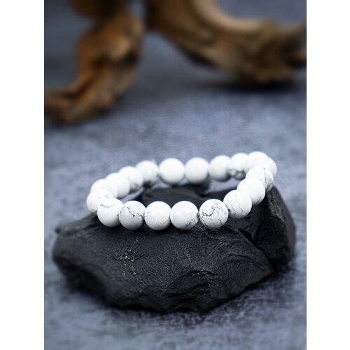 фото Мужской браслет из бусин четки из говлита 2beman