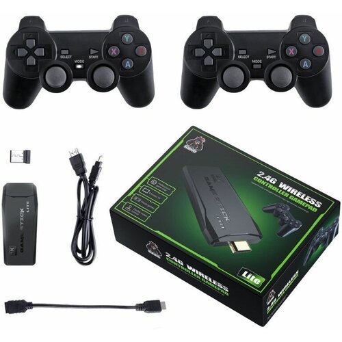 Игровая приставка Game Stick Lite 64 GB 4K 2,4 ГГц, Беспроводная Консоль, Ретро игры, 10000 игр.