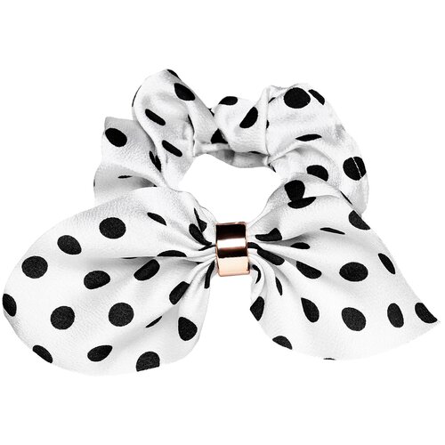 фото Резинка для волос "руан" nothing shop (белый; антрацитовый; светло-золотистый)