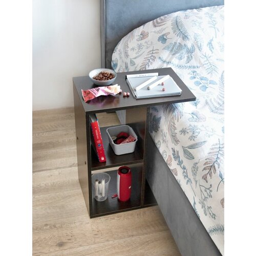 Прикроватный журнальный столик Alubalu (венге)