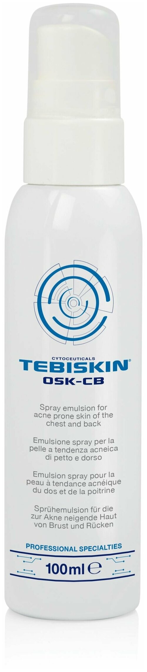 TEBISKIN Osk-CB Эмульсия для проблемной кожи спины и груди, 100 мл