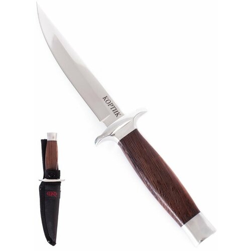 Туристический охотничий нож Pirat FB65 Кортик, длина клинка: 12,7 см, ножны из кордура