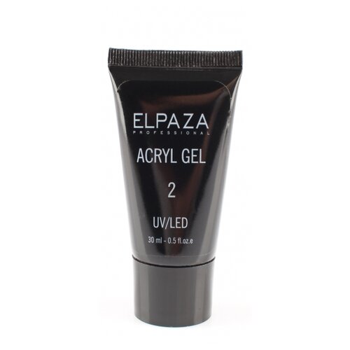 ELPAZA акригель Acryl Gel трехфазный камуфлирующий для моделирования, 30 мл, светло-розовый формы для наращивания ногтей revolut верхние формы для наращивания и моделирования ногтей 500 шт