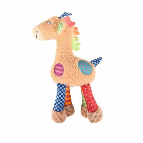 Игрушка Веселый жираф для собак, Flamingo (30 х 12 х 7 см, с пищалкой, плюш, разноцветный, FL519450)