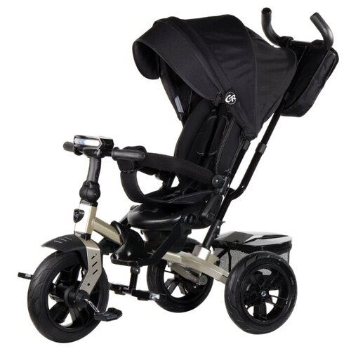 фото Трехколесный велосипед city-ride cr-b3-10 lunar, черный/бежевый