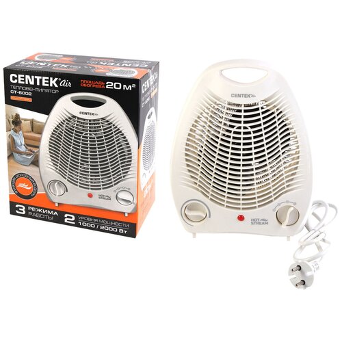 Тепловентилятор Centek CT-6002 10002000Вт 3 режима - 1 шт 225100₽