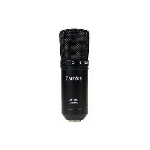 PROAUDIO UM-300 Студийный микрофон c USB интерфейсом, 1' диафрагма, 20-20000 Гц, 16 bit/48 кГц, дер