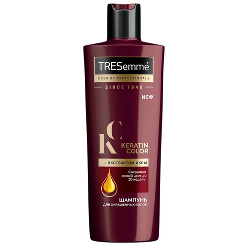 Купить TRESemme шампунь Keratin Color для окрашенных волос с экстрактом икры, 400 мл