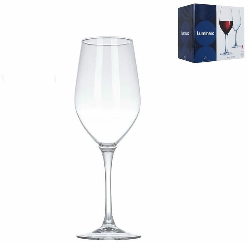 Набор бокалов Luminarc Celeste для вина L5832, 450 мл, 6 шт. - фотография № 9