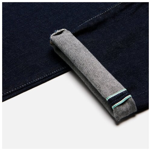 фото Мужские джинсы edwin loose tapered kaihara blue stretch denim green x white selvage 1 синий, размер 32/32
