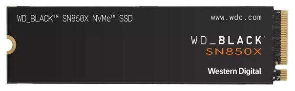 Твердотельный накопитель Western Digital WD Black SN850X NVMe 4 ТБ M.2 WDS400T2X0E подходит для PS5