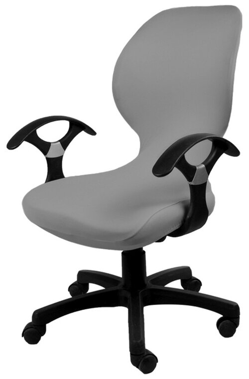 Чехол на компьютерное кресло гелеос 715, светло-серый