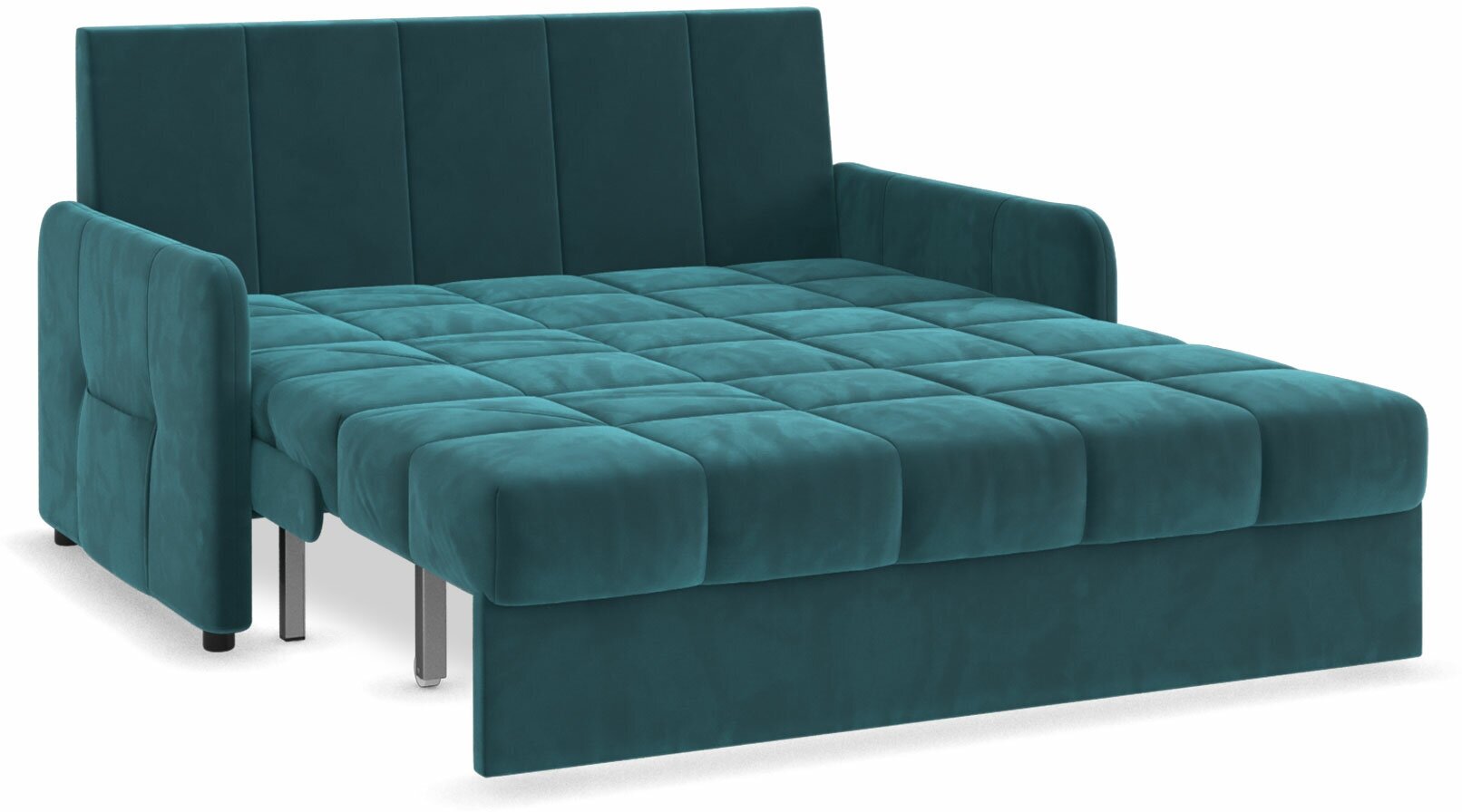 Прямой диван Первый Мебельный Гибсон Мятный, велюр 140 см Без ящика - фотография № 3