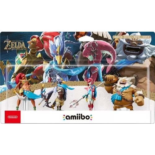 Фигурки Amiibo The Legend of Zelda: Breath of the Wild - 4 Heroes (Urbosa, Revali, Mipha, Daruk)