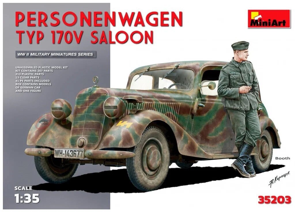 MiniArt Сборная модель Немецкий автомобиль МБ Тип 170V SALOON, 1/35