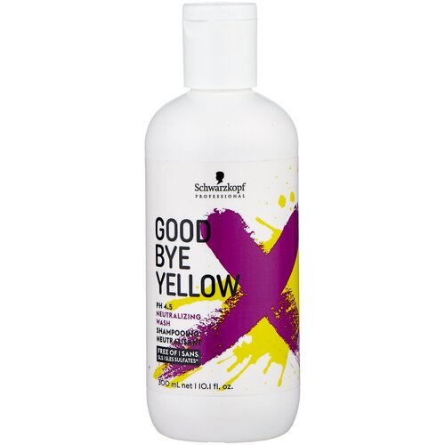 Купить Schwarzkopf Professional шампунь Goodbye Yellow Neutralizing Wash, 300 мл