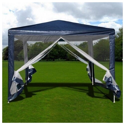 Садовый шатер Афина-мебель AFM-1040NB Blue (3х3)