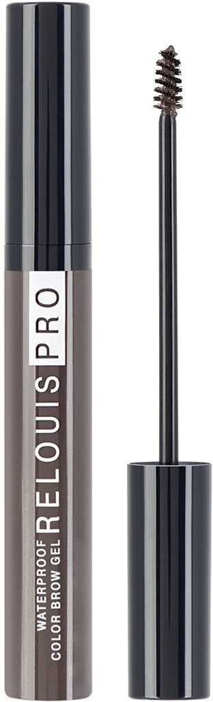 RELOUIS Гель для бровей PRO Waterproof Color Brow Gel водостойкий оттеночный, 6 г, 04