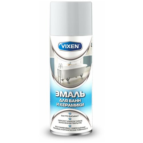 VIXEN Эмаль для ванн и керамики аэрозоль VX-55002 835₽