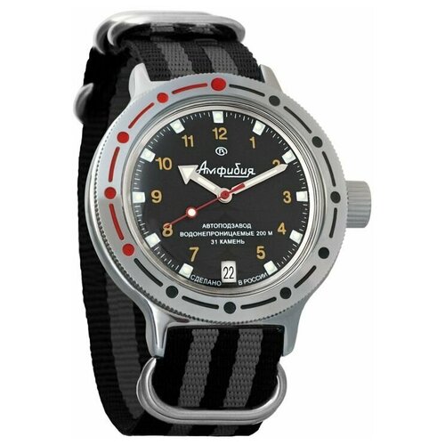Наручные часы Восток Амфибия, серый наручные часы восток амфибия механические с автоподзаводом амфибия 110650 black grey серый
