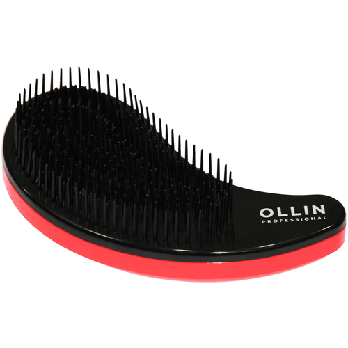 OLLIN Professional массажная щетка для бережного расчёсывания с ручкой