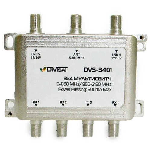 Мультисвитч DVS-MS3401, 2Sat+1Terr / 4 выхода