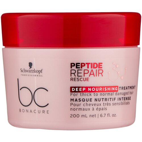 Schwarzkopf BONACURE Repair Rescue Маска Спасительное восстановление Deep Nourishing 750мл