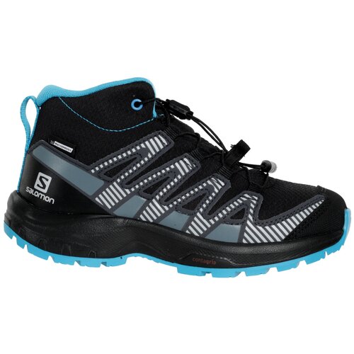 Ботинки детские SALOMON Xa Pro V8 Mid Cswp J Black/Monum (EUR:32)